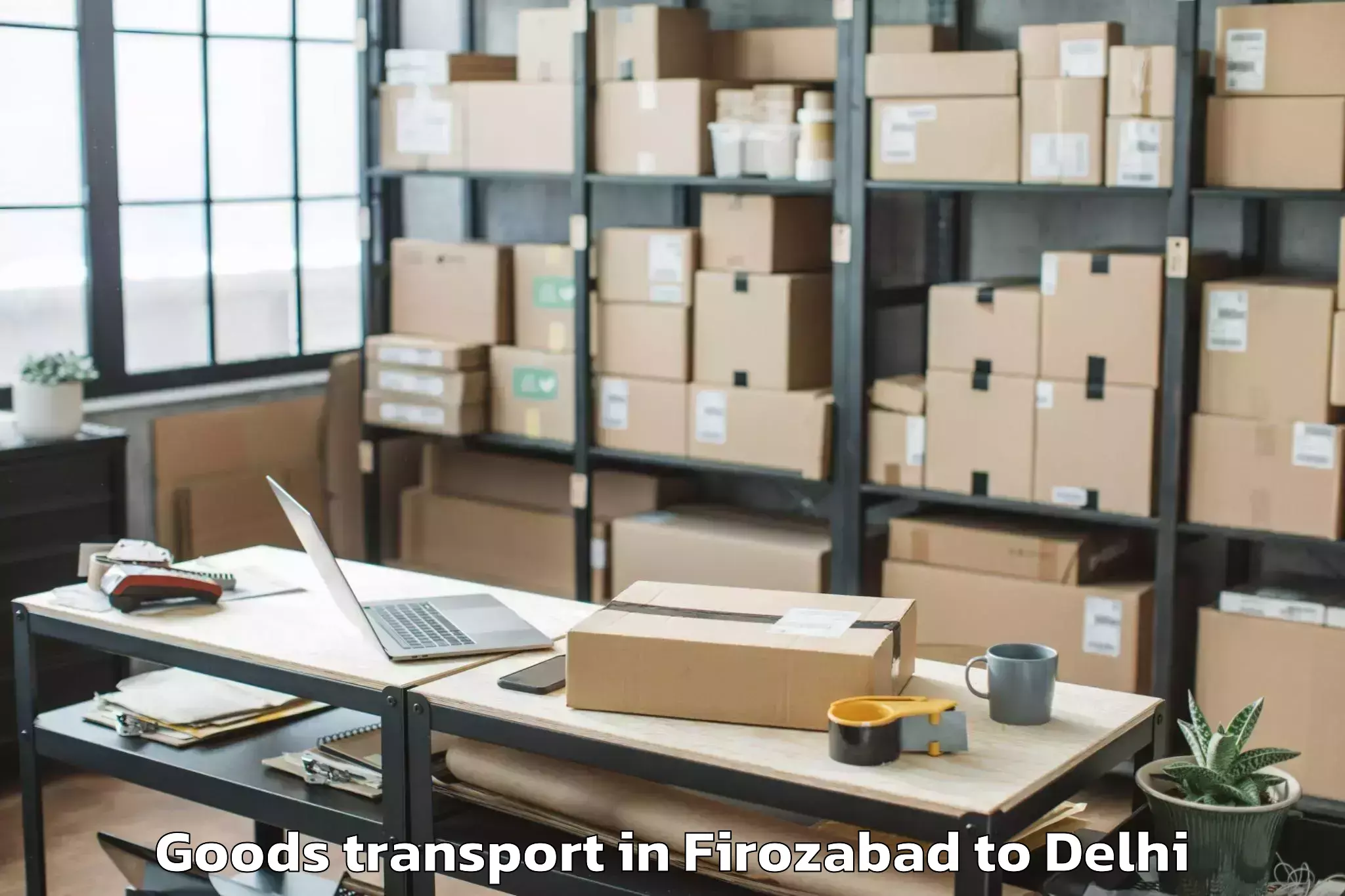 Easy Firozabad to Omaxe Connaught Place Goods Transport Booking